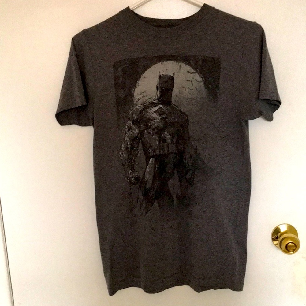 Men’s Batman Graphic T-shirt - Gray - Size Small